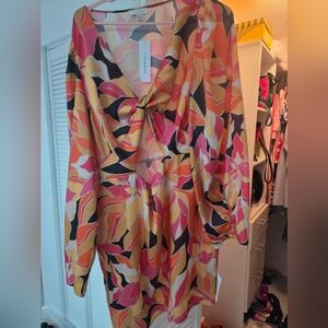 Colorful Long-Sleeve Dress